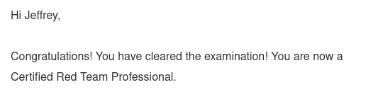 Exam result