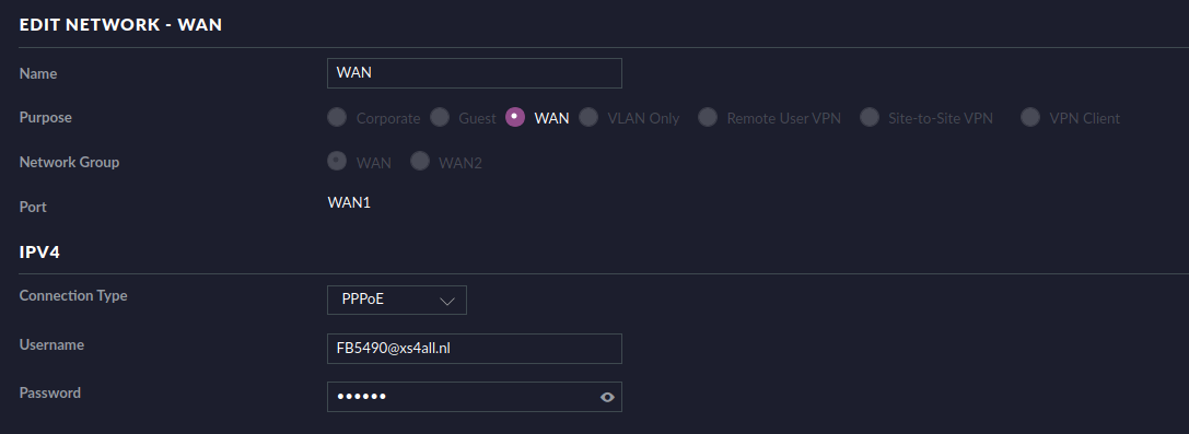 PPPoE for WAN adapterTopology
